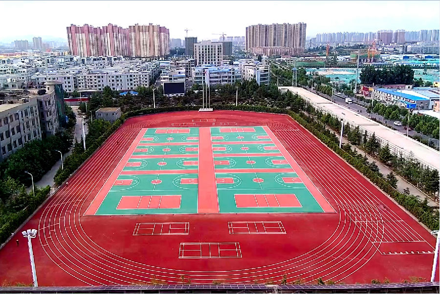 山東藍(lán)翔技師學(xué)院標(biāo)準(zhǔn)化操場